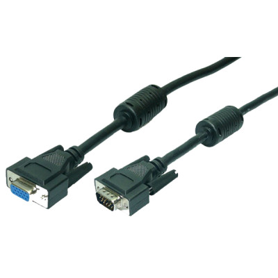 CABLE VGA M-H 1.8M HD DB15 EXTENSOR LOGILINK BLANC CON FERR