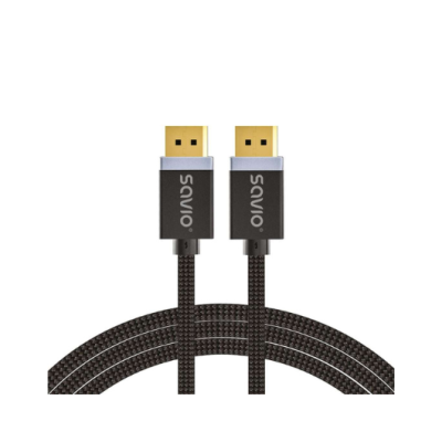 CABLE SAVIO DISPLAYPORT (M) - DISPLAYPORT (M) 2M