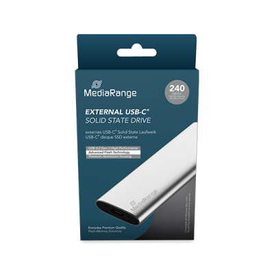DISCO DURO SSD 240GB MEDIARANGE MR1101 PORTABLE SILVER