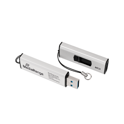 PENDRIVE 64GB USB 3.2 MEDIARANGE SILVER-BLACK