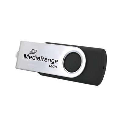 PENDRIVE 16GB USB 2.0 MEDIARANGE SILVER-BLACK