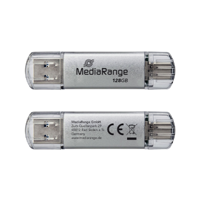 PENDRIVE COMBO 128GB USB 3.2 MEDIARANGE HIGH P.