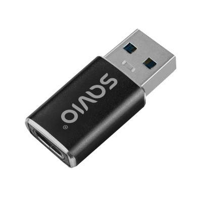 ADAPTADOR SAVIO AK-81 USB-C 3.1 USB-A 3.1 BLACK