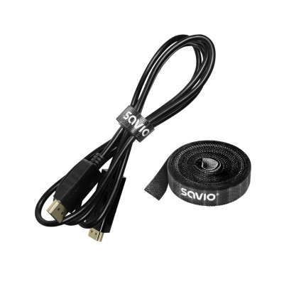 ORGANIZADOR CABLES SAVIO OC-05 CINTA VELCRO