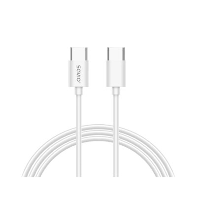 CARGADOR SAVIO LA-10 30W WHITE CON CABLE