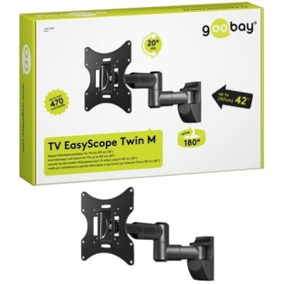 SOPORTE TV/M GOOBAY EASYSCOPE TWIN M 17 -42 NEGRO ARTICULA
