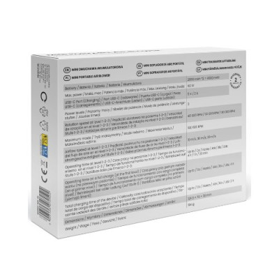 MINI-LIMPIADOR DE AIRE SAVIO MD-01 BLACK