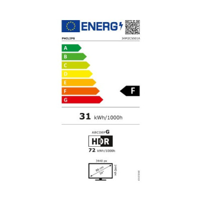 MONITOR LED-VA 34 PHILIPS EVNIA CURVO WHITE